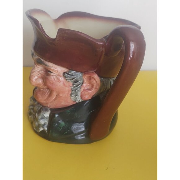 Rare Antique Large Old Charlie Toby Jug Royal Doulton 5 3/4" x 8" - Picture 2 of 11